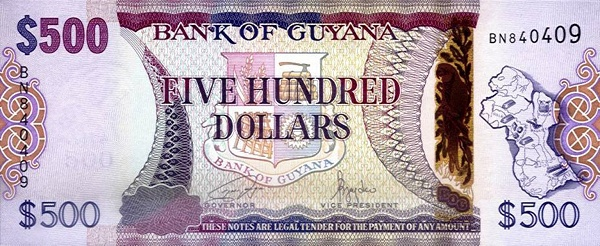PN37c Guyana - 500 Dollars (2024)